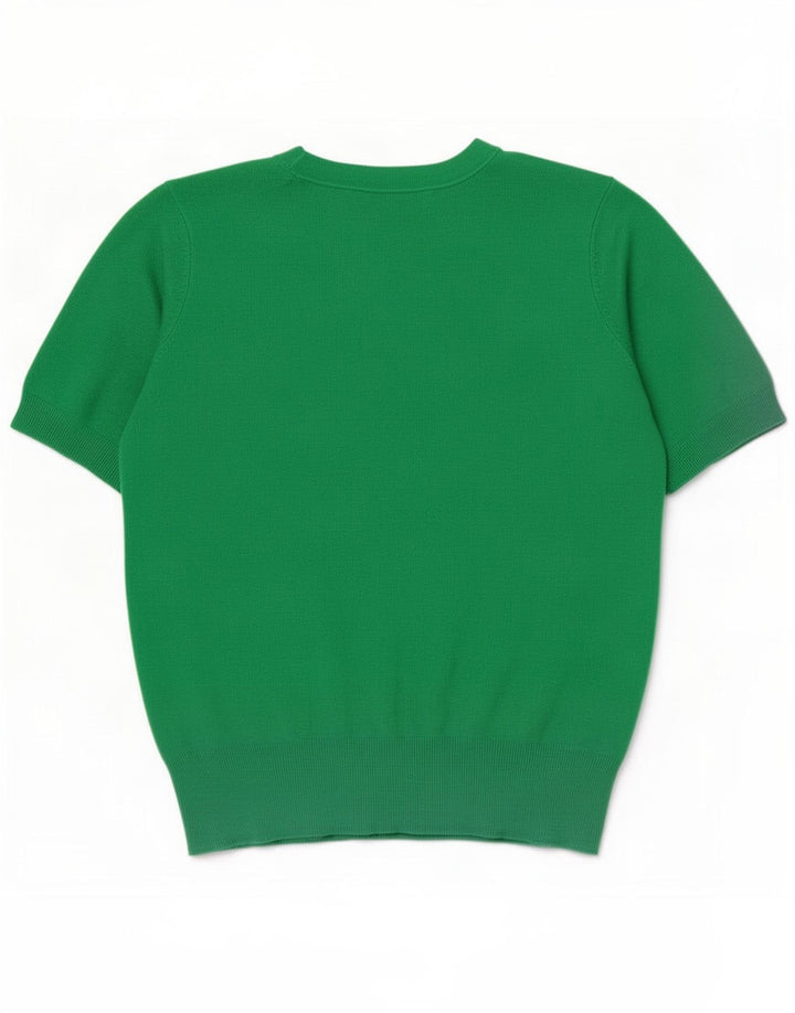 Zara Womens Blouse Top UK 12 Medium Green