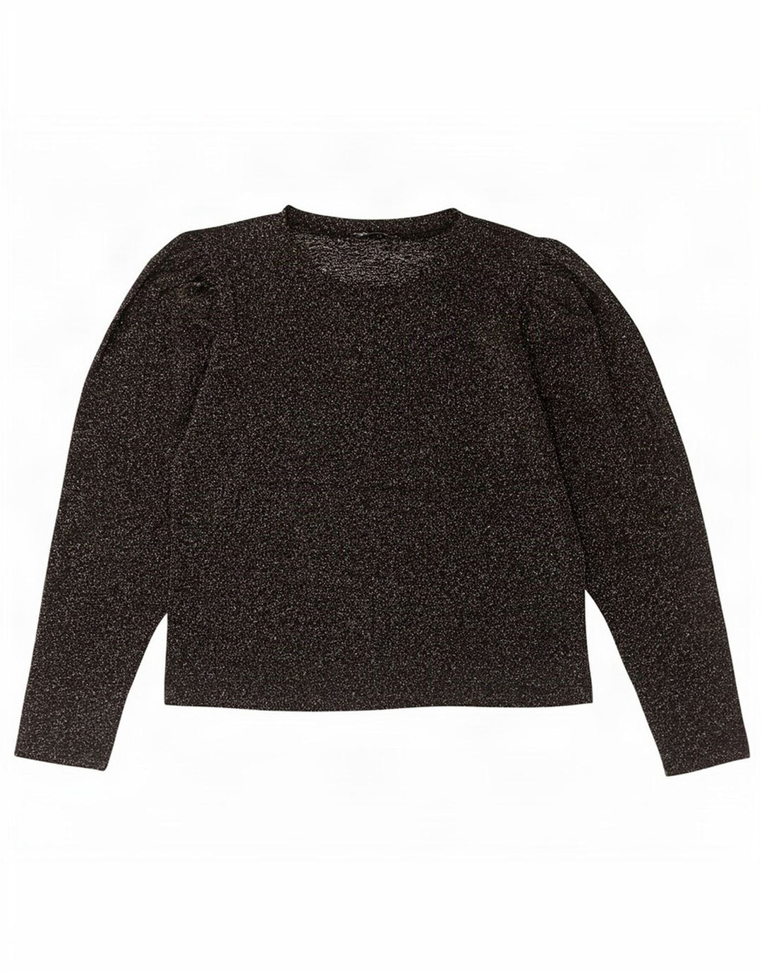 Zara Damen Top Langarm UK 12 Medium Schwarz