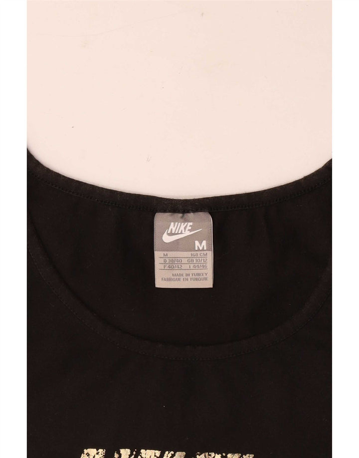 T-shirt grafica Nike da donna Top UK 10/12 Medium Nero