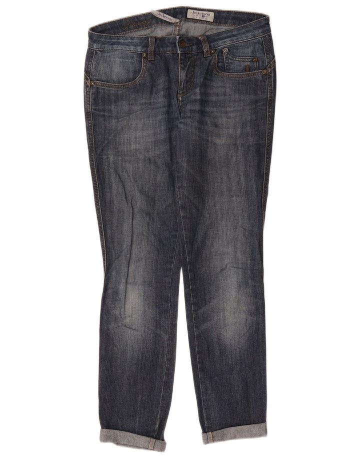 Jeckerson Womens Slim Jeans W28 L27 Blue Cotton