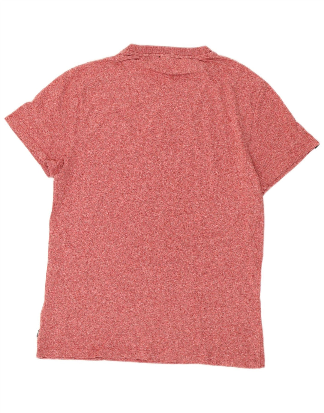 SUPERDRY Mens T-Shirt Top Large Red Flecked Cotton