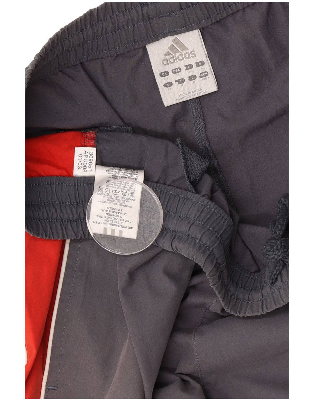 Adidas Mens Sport Shorts Large  Grey Colourblock Polyester
