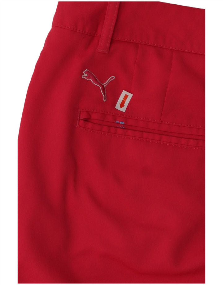Puma Womens Chino Shorts UK 14 Large W34 Pink Polyester