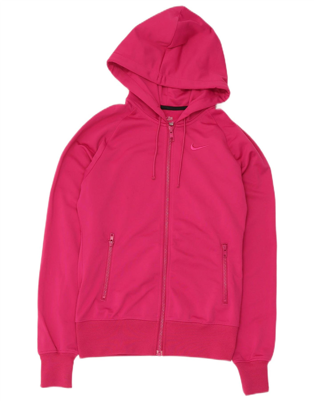 Nike Pull à capuche zippé pour femme UK 10 Petit Rose Polyester