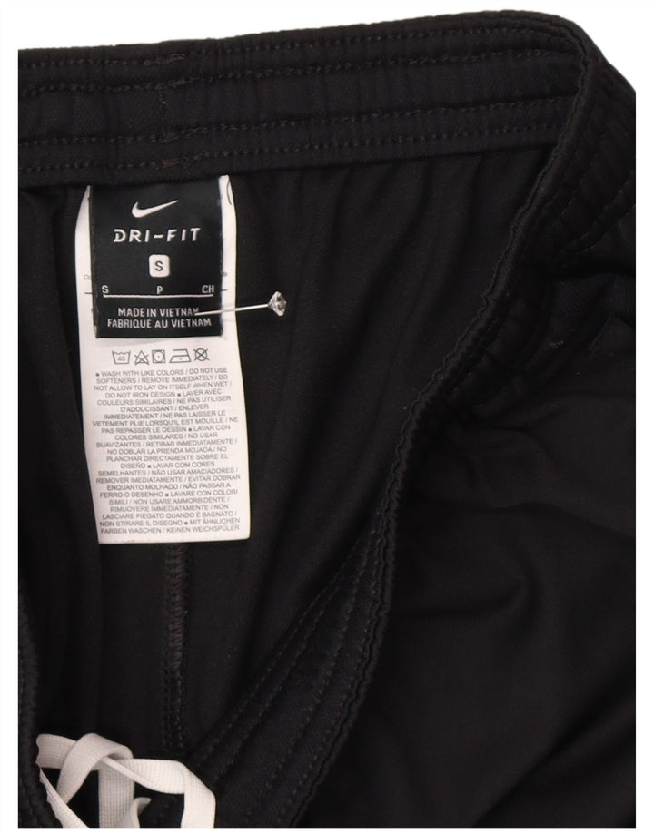 Nike Mens Dri Fit Tracksuit Trousers Small Black Polyester