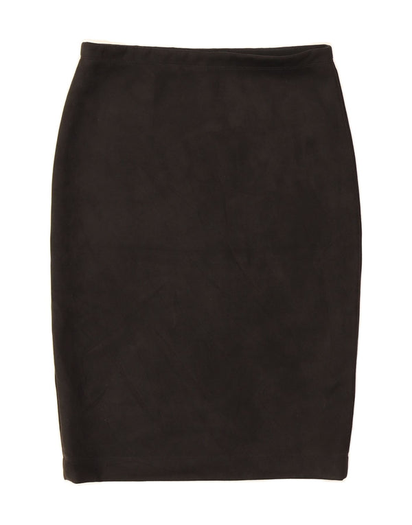 BCBGMAXAZRIA Womens Pencil Skirt Large W32  Black Polyester