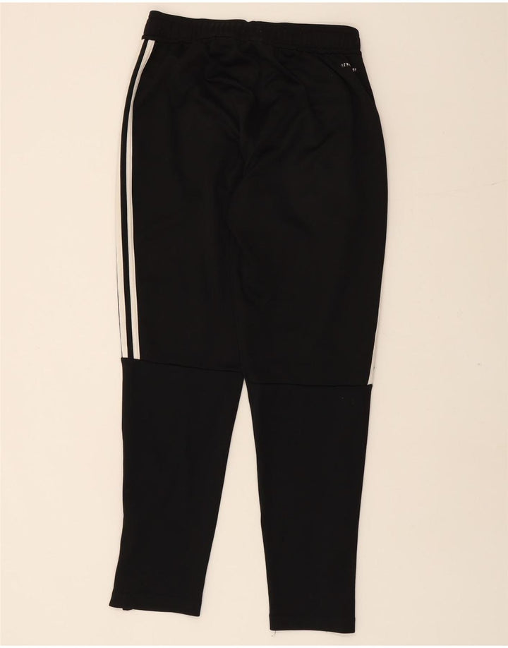 ADIDAS Womens Aeroready Tracksuit Trousers UK 12 Medium  Black Polyester