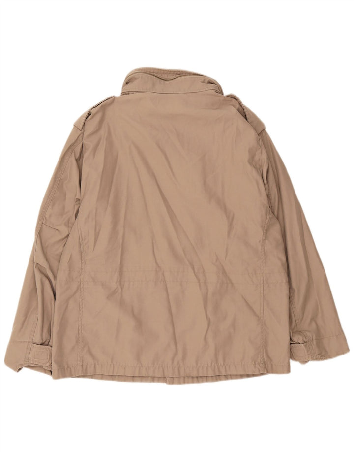 Vintage Herre Military Jacket UK 38 Medium Beige