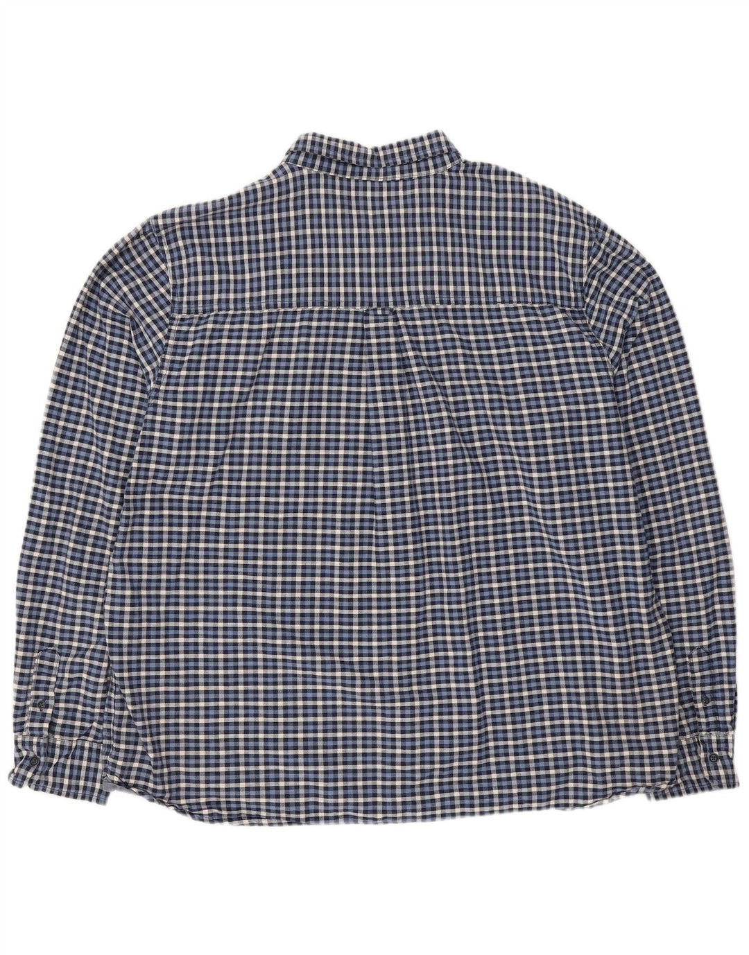 Mountain Warehouse Mens Flannel Shirt 3XL Navy Blue Gingham Cotton