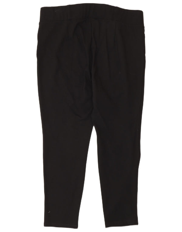 Marks & Spencer Γυναικείο αυτόγραφο Cropped Παντελόνι UK 18 XL W38 L27 Μαύρο