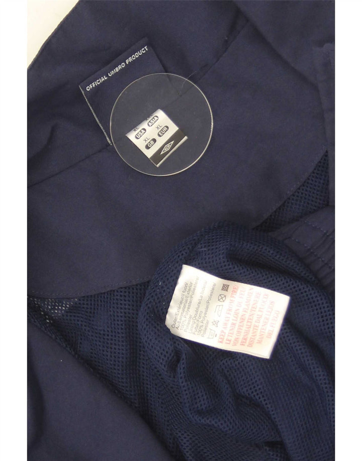 Umbro Mens Graphic Tracksuit Top Jacket XL Azul marinho Colourblock Poliéster