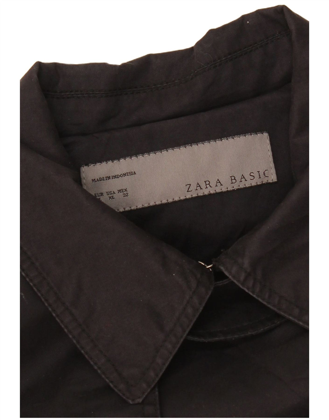 Zara Womens Trench Coat UK 18 XL Black