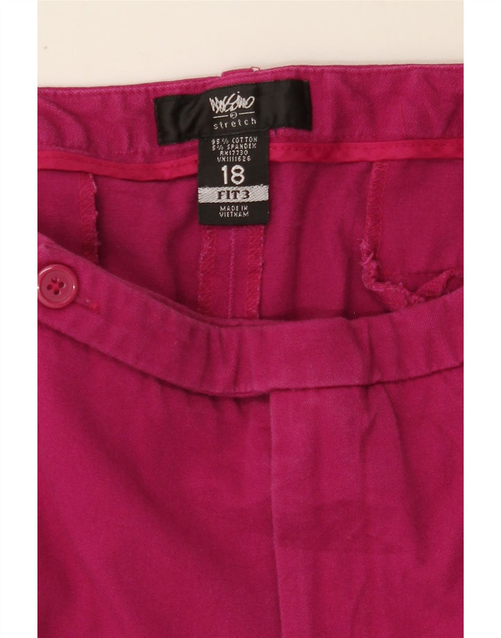 MOSSIMO Womens Slim Chino Trousers US 18 2XL W40 L25 Pink Cotton Vintage Mossimo and Second-Hand Mossimo from Messina Hembry 