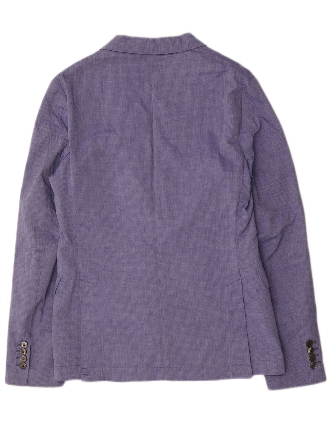Zara Herren-Blazer mit 2 Knöpfen, EU 48, mittelblau, Polyester