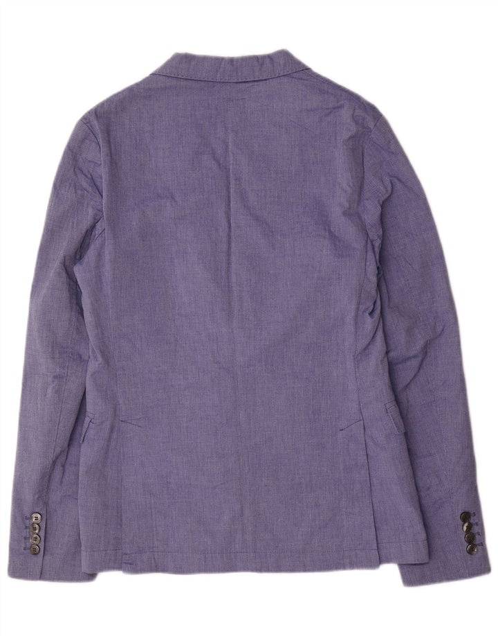 Zara Herren-Blazer mit 2 Knöpfen, EU 48, mittelblau, Polyester
