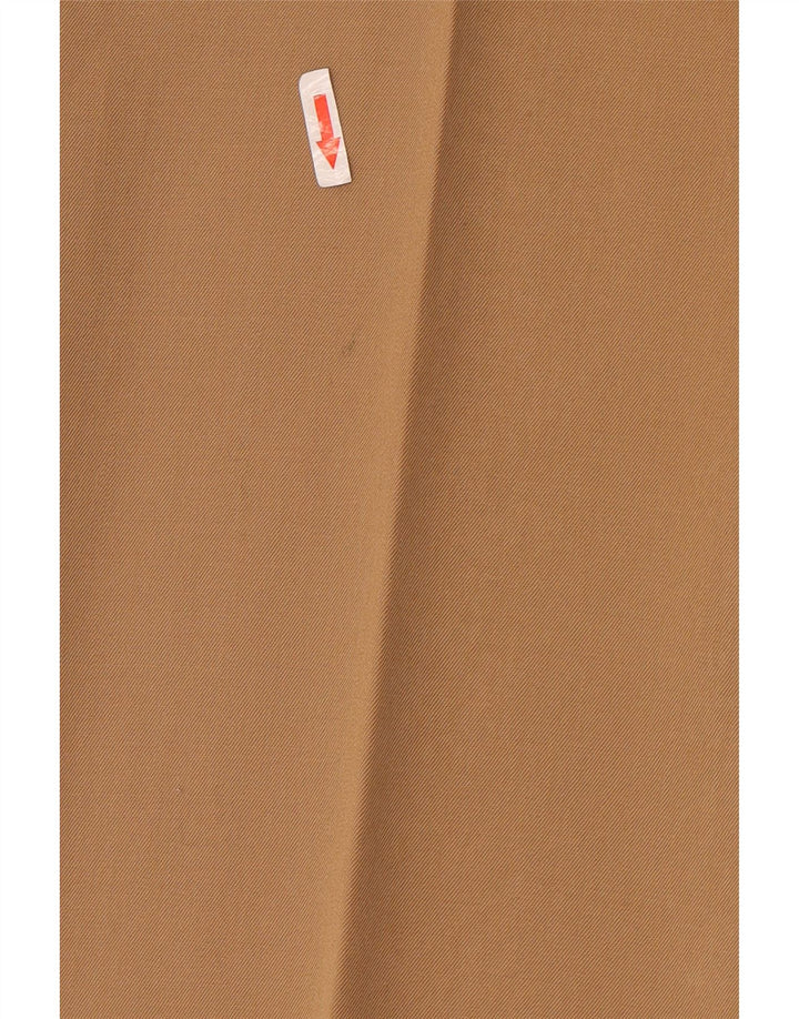 Vintage Mens Straight Suit Trousers W36 L30 Beige