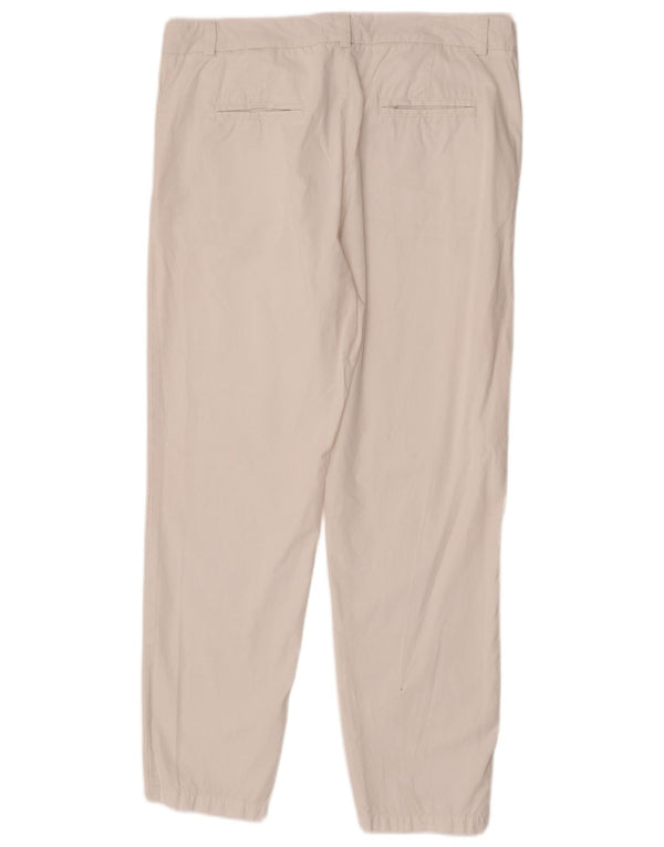 Marks & Spencer Womens Straight Chino Trousers UK 14 Large W34 L29 White