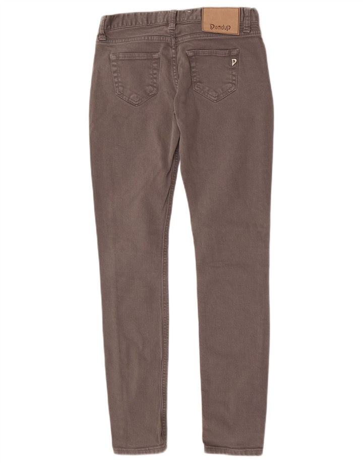 Dondup Womens Skinny Jeans W25 L29 Grey Cotton