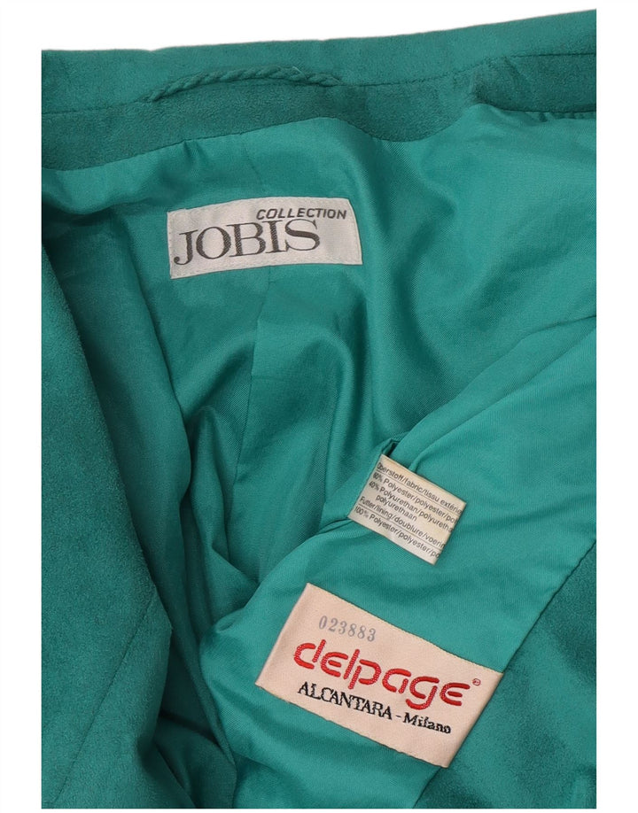 Giacca blazer a 2 bottoni da donna Jobis UK 10 piccola verde poliestere