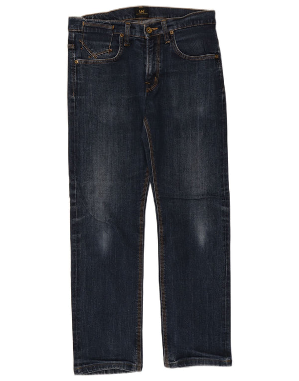 Calça jeans reta masculina Lee W32 L29 azul marinho