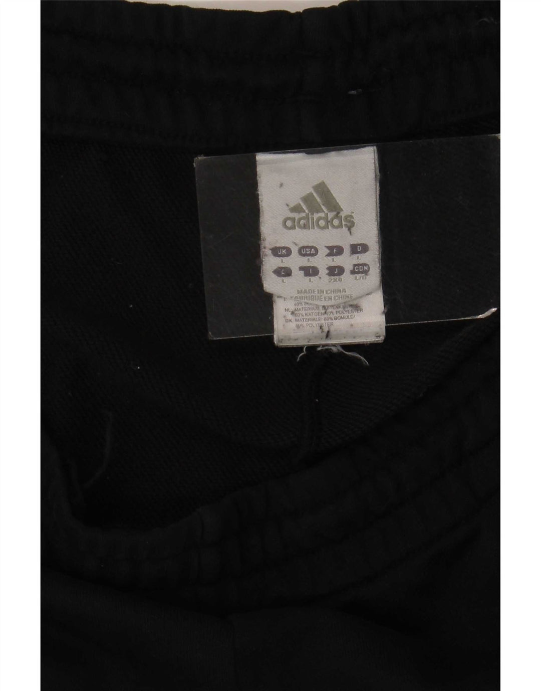 Adidas Mens Climalite Tracksuit Trousers Large Black Cotton