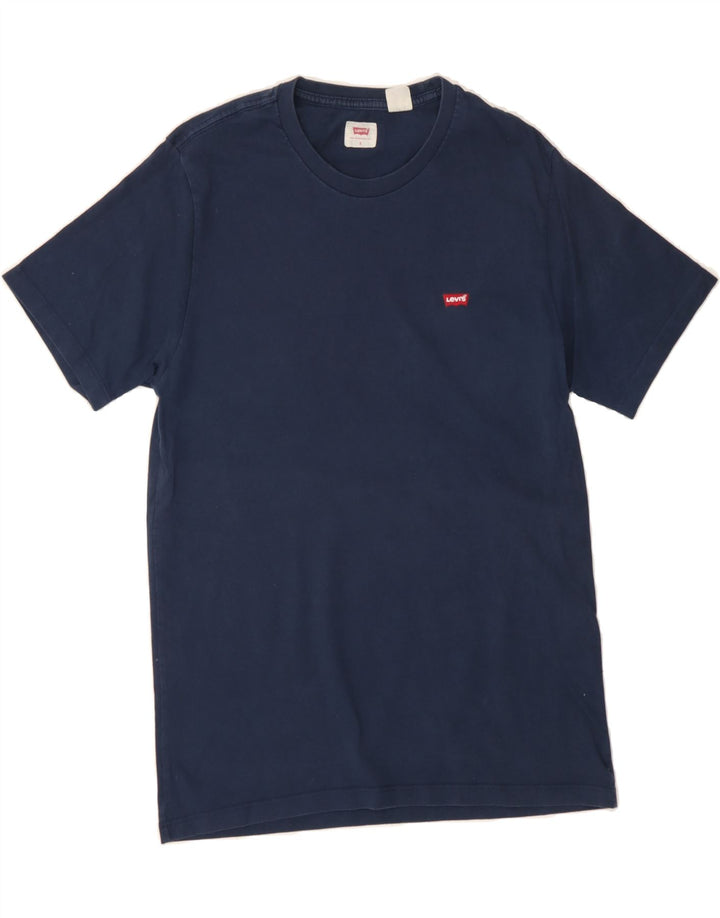 LEVI'S Mens T-Shirt Top Small Navy Blue Cotton Vintage Levi's and Second-Hand Levi's from Messina Hembry 