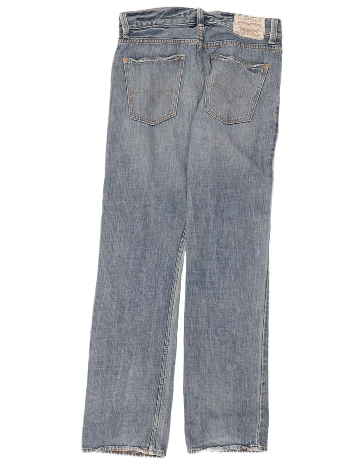 Levi's Mens Straight Jeans W32 L34 Blue Cotton
