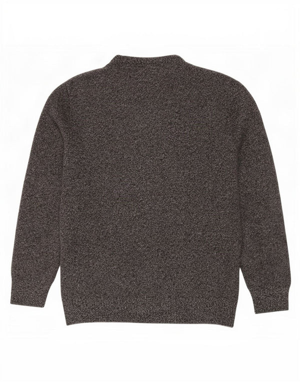 Jack Wills Womens Crew Neck Jumper Sweater UK 12 Medium Grey Flecked
