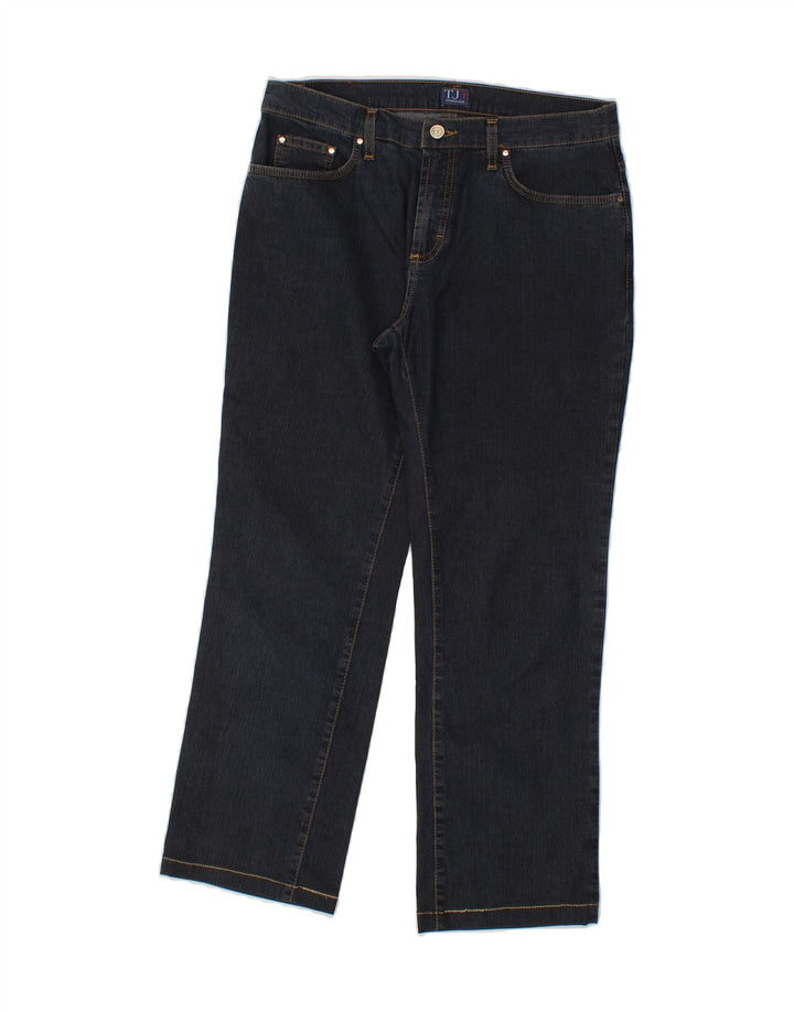 TRUSSARDI Mens Straight Jeans W30 L27 Navy Blue Vintage Trussardi and Second-Hand Trussardi from Messina Hembry 