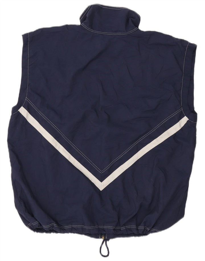 Giacca sportiva da uomo senza maniche Active, piccola, color block blu navy