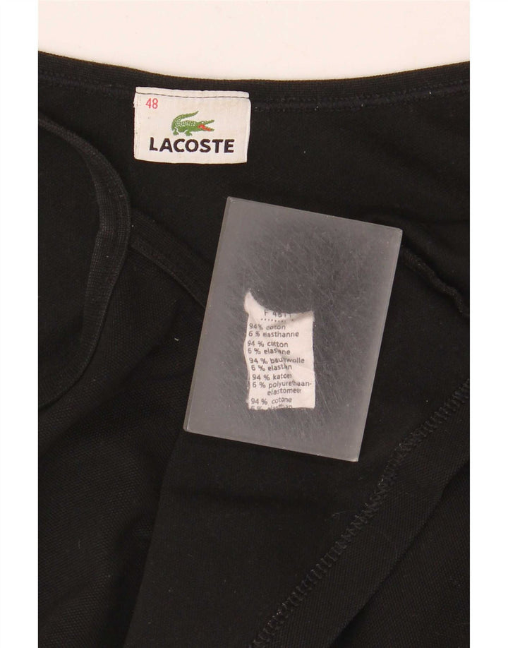 Top damski Lacoste na ramiączkach, rozmiar 48 XL, czarna bawełna