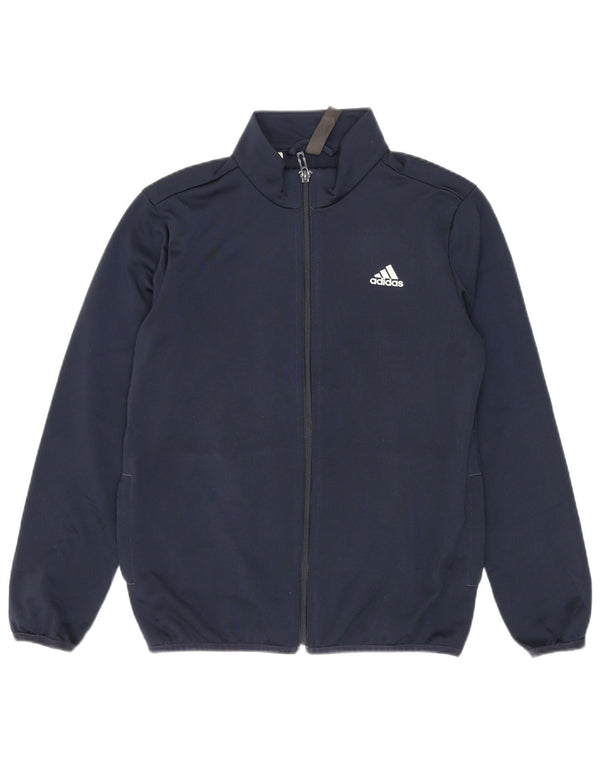 Adidas Boys Primegreen Graphic Tracksuit felső kabát 9-10 éves sötétkék