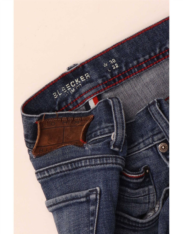 Tommy Hilfiger Womens Bleecker Slim Jeans W30 L32 Blue Cotton