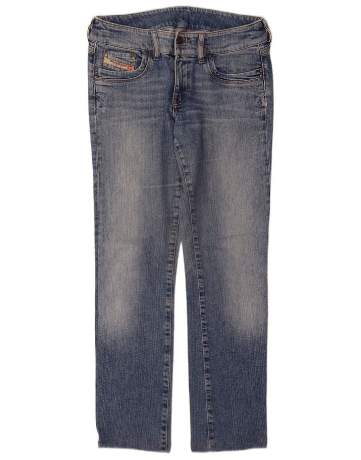 Diesel Dame Straight Jeans W28 L29 Blå Bomuld