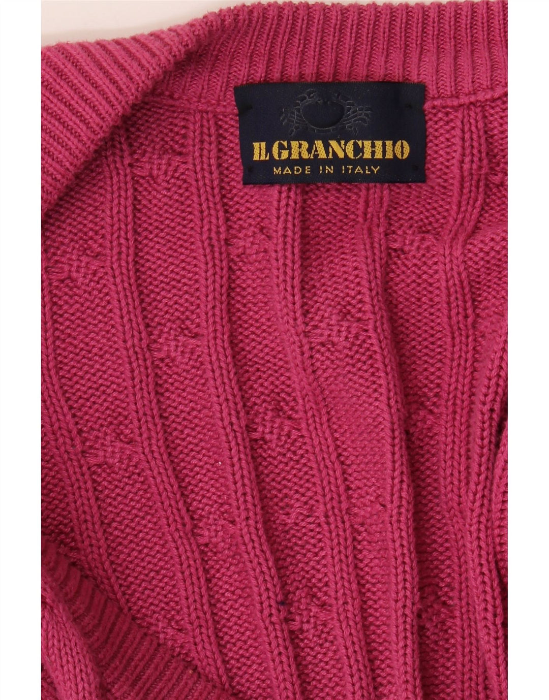 Maglione cardigan da uomo Il Granchio grande rosa