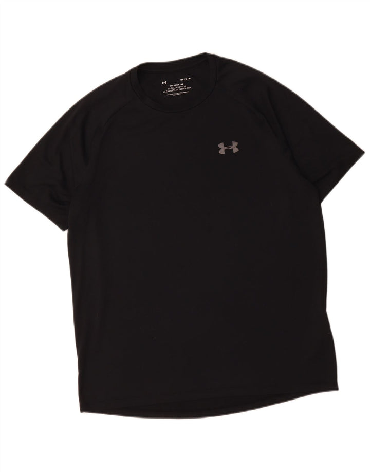 Tricou Under Armour pentru bărbați Top Mediu Poliester Negru