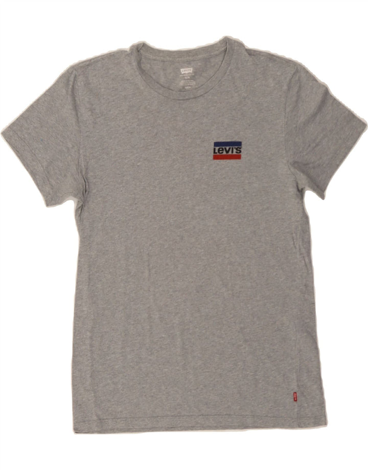 LEVI'S Mens Slim T-Shirt Top Medium Grey Cotton Vintage Levi's and Second-Hand Levi's from Messina Hembry 