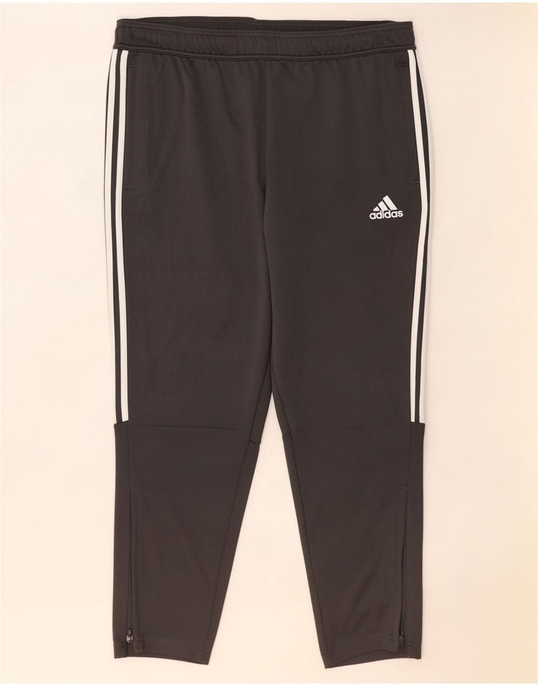 Adidas Herren Trainingshose 2XL Grau Polyester