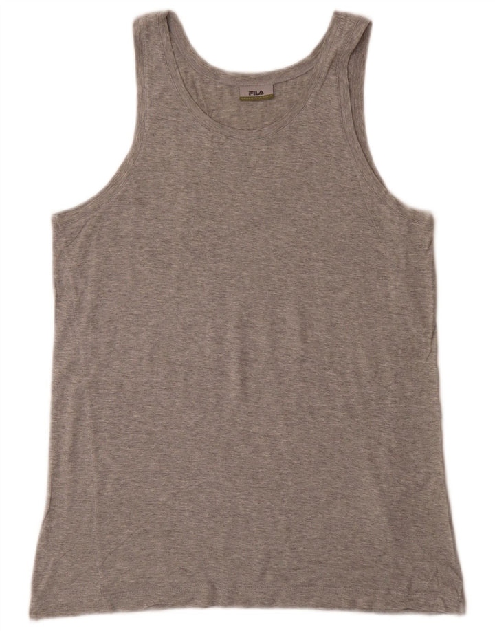 Fila Débardeur Homme Gris Moyen Moucheté Coton