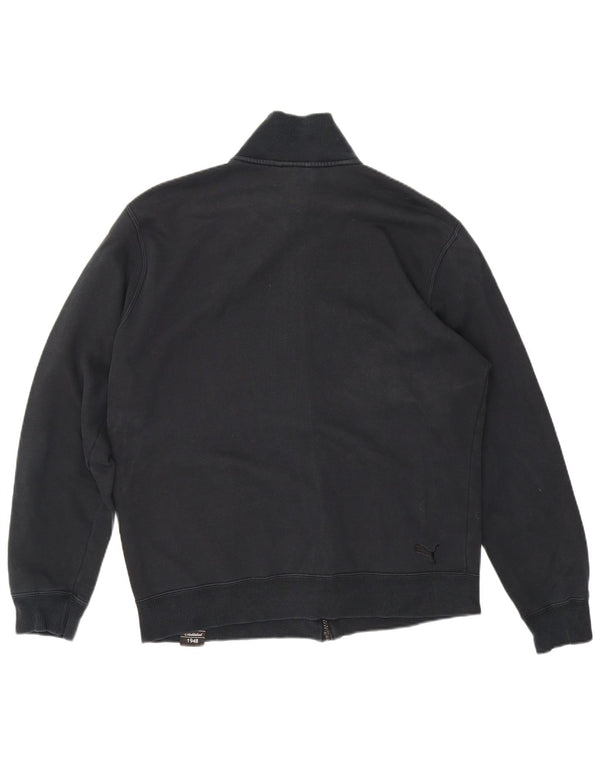 Puma Mens Graphic Tracksuit Top Jacket Large Black
