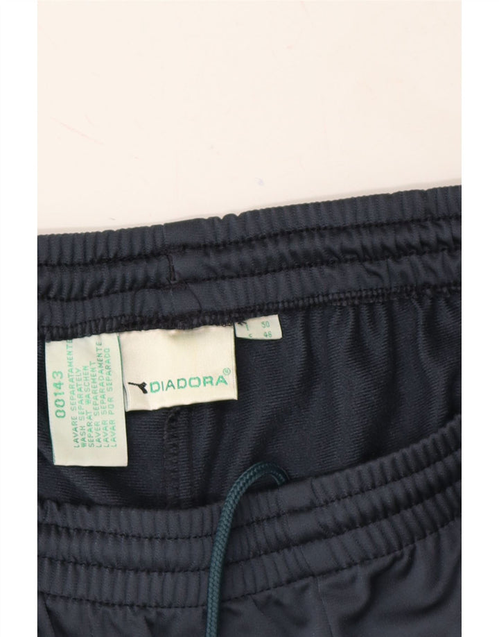 DIADORA Mens Tracksuit Trousers IT 50 Large  Navy Blue Polyester Vintage Diadora and Second-Hand Diadora from Messina Hembry 