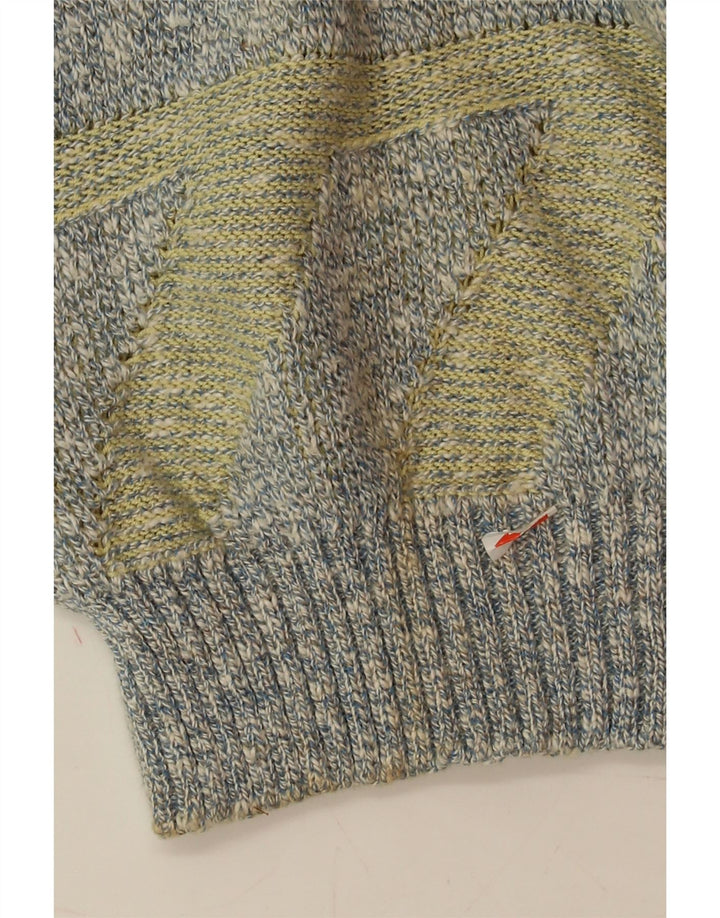 VINTAGE Womens Crew Neck Jumper Sweater IT 48 XL Multicoloured Geometric Vintage Vintage and Second-Hand Vintage from Messina Hembry 