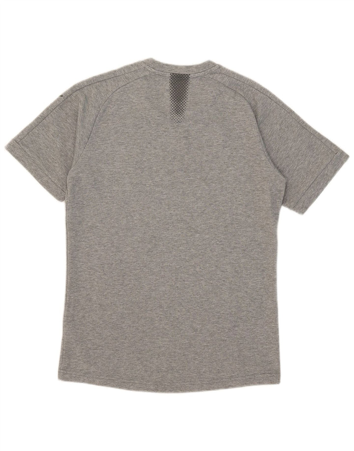 Camiseta masculina Puma Top cinza médio algodão manchado