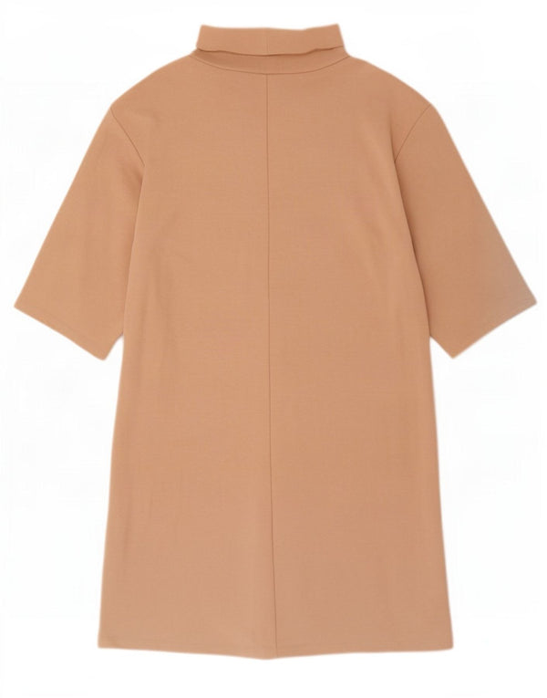 Zara Womens Shift Dress UK 10 Small Beige Bomuld