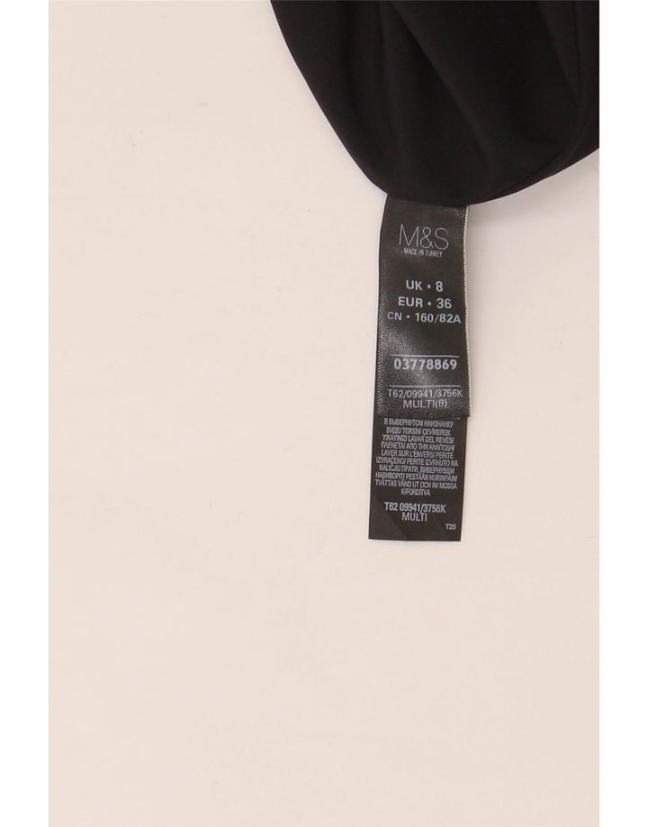Marks & Spencer Womens A-Line Dress UK 8 Small  Multicoloured Polyester