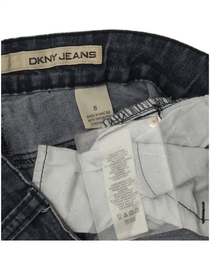 Dkny Womens Slim Jeans US 8 Medium W30 L31 Navy Blue Cotton
