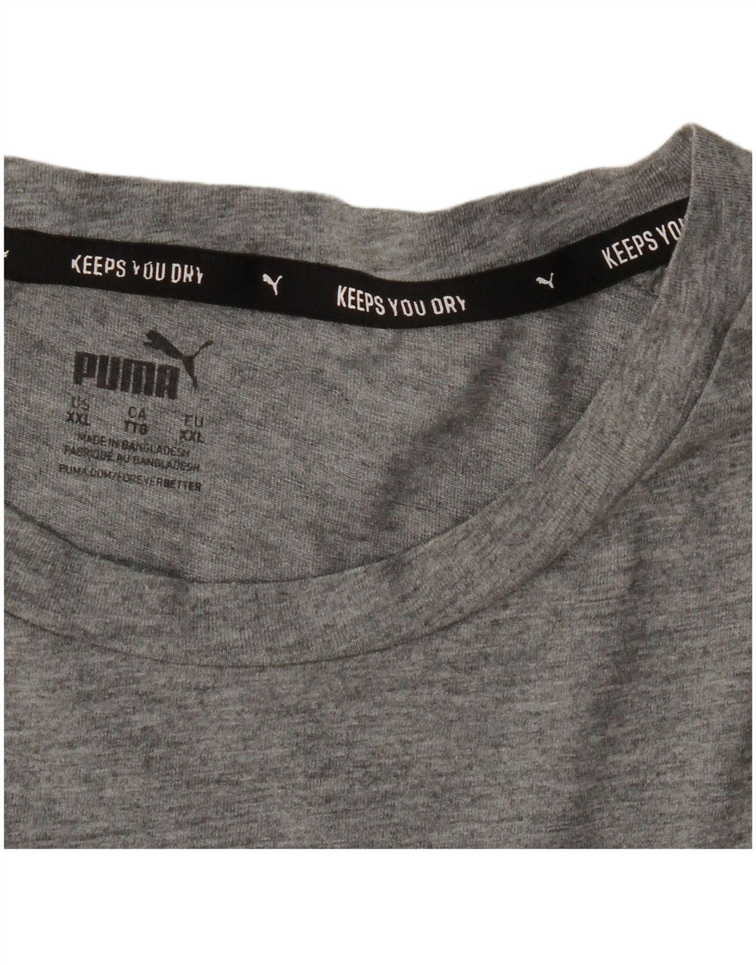 PUMA Mens Graphic T-Shirt Top 2XL Grey