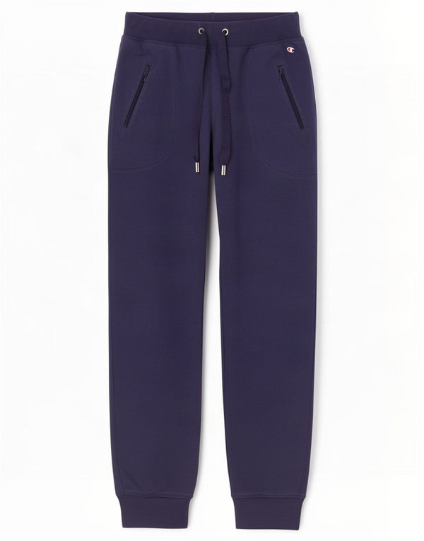 Champion Womens Tracksuit Trousers Joggers UK 12 Medium Navy Blue Cotton
