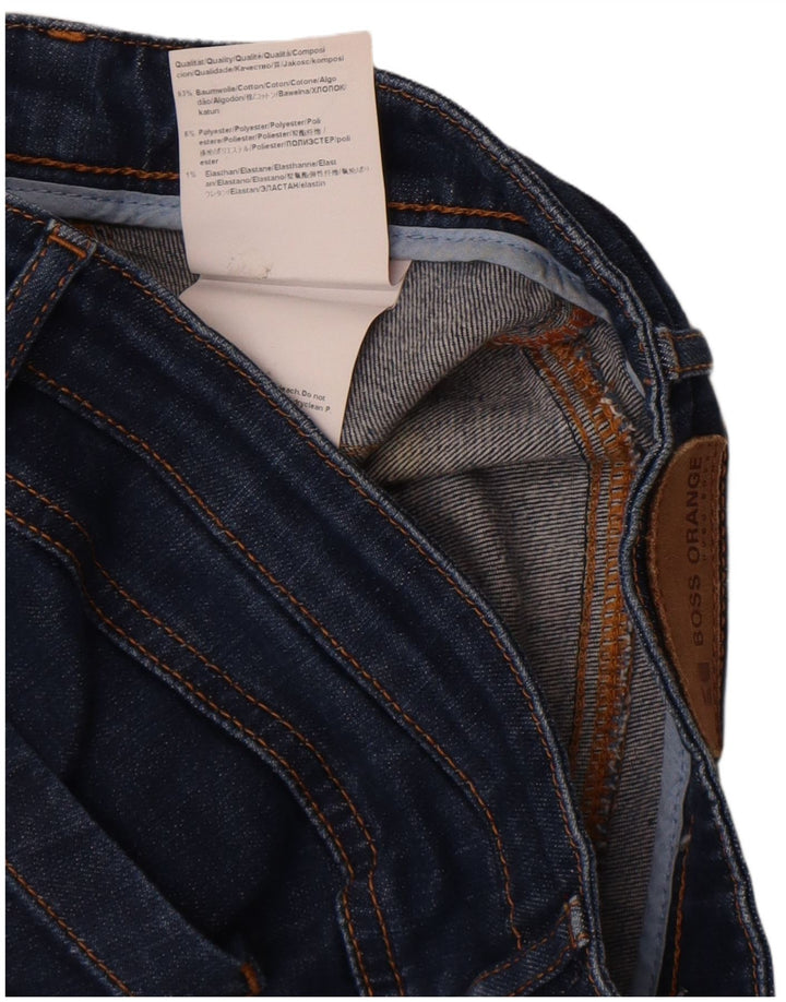 Hugo Boss Womens Slim Jeans W30 L27 Navy Blue Cotton