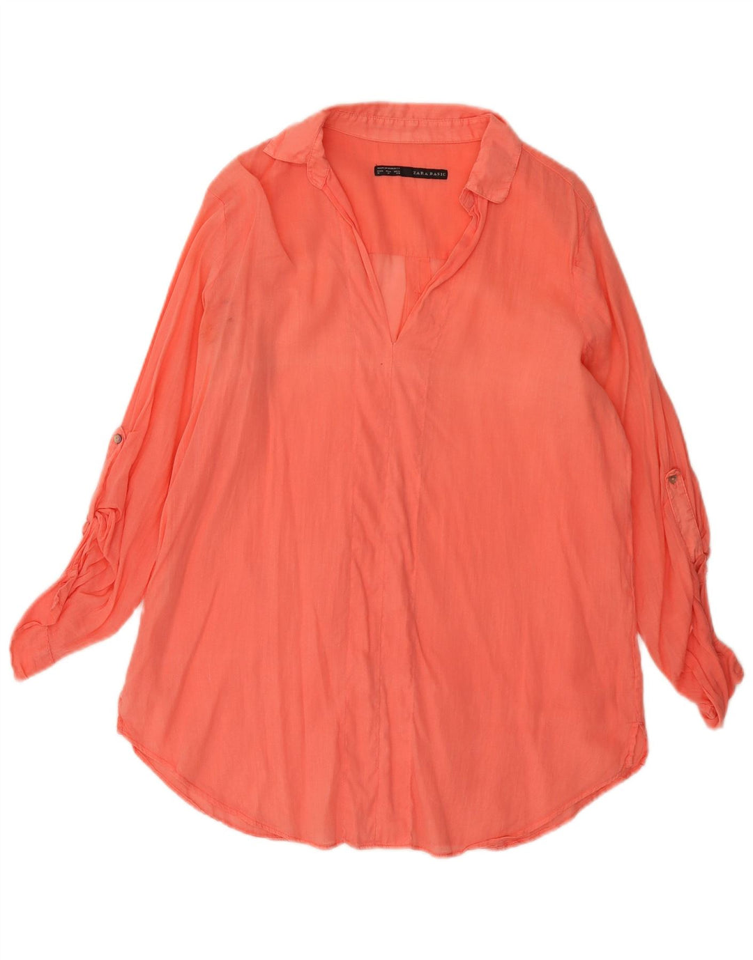 Женская блузка Zara Top UK 14, средний розовый